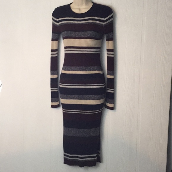 H&M Dresses & Skirts - H&M LOGG Long striped sweater Dress Sz XS